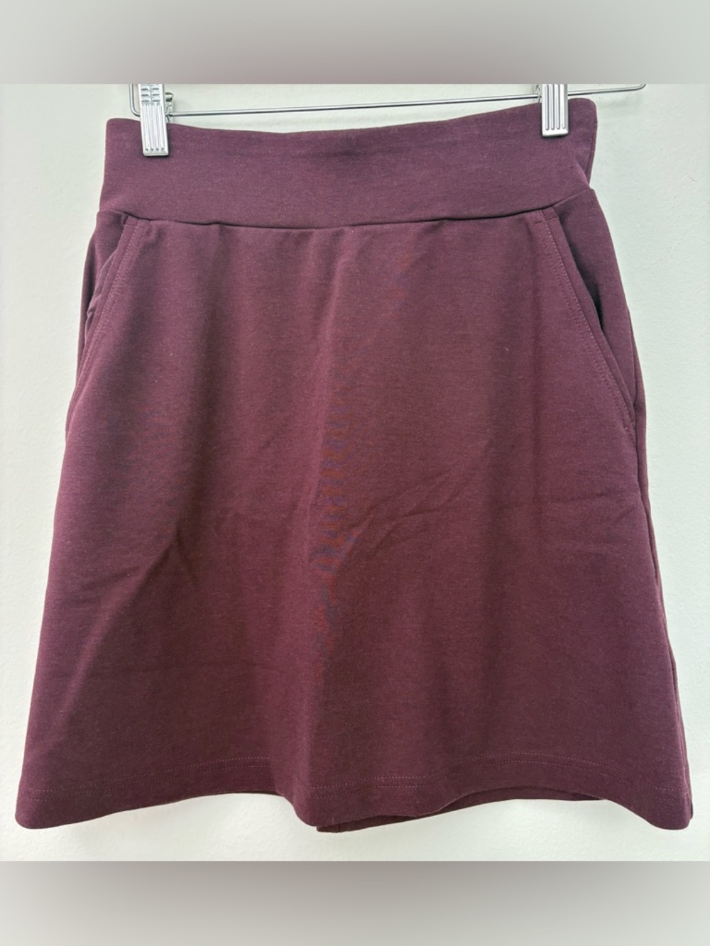 Fisher’s Finery Women’s Maroon 2 Pocket Short Skirt Size 2 Sku#148